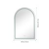 39in. W x 26in. H Oversized Rectangular Framed LED Mirror Anti-Fog Dimmable Wall Mount Bathroom Vanity Mirror Wall Mirror Kit For Gym And Dance Studio