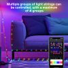 2023 RGB IC Christmas Fairy Light APP Control Bluetooth LED String Light Smart Music Rhythm Waterproof Xmas Light New Year Party