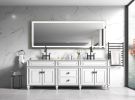 (ONLY FOR PICKUP) 96in. W x 36 in. H Super Bright Led Bathroom Mirror with Lights;  Metal Frame Mirror Wall Mounted Lighted Vanity Mirrors for Wall;