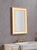 36*24 LED Lighted Bathroom Wall Mounted Mirror with High Lumen+Anti-Fog Separately Control