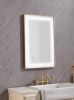 36*24 LED Lighted Bathroom Wall Mounted Mirror with High Lumen+Anti-Fog Separately Control