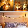 Christmas Lights Reindeer String Lights 9.8 Feet 20 LEDs Xmas Thanksgiving Decor