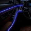 2M Automobile Atmosphere Lamp USB Dark-blue Car Interior Light Strip; LED Car Lights Interior For Dashboard Decorations