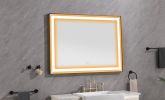 48*36 LED Lighted Bathroom Wall Mounted Mirror with High Lumen+Anti-Fog Separately Control