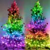 RGB IC Christmas Smart Fairy Light Bluetooth APP Control LED String Light Music Rhythm Waterproof 2023 Xmas Light Party New Year